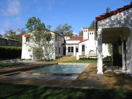 Santa Monica Gut Remodel - pool house and pool 