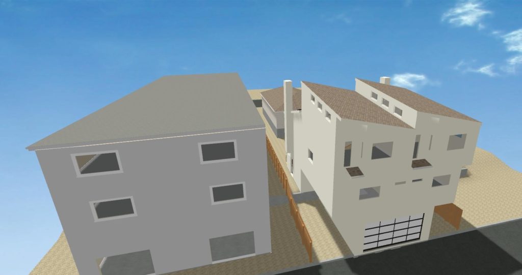 Santa Monica Remodel - exterior as built study 